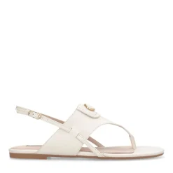 Sandali Donna Flat LIU JO Sandy 10 in Pelle color Latte