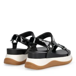 Sandali Platform Donna LIU JO Fiona 04 con Inserti in Vernice Nero