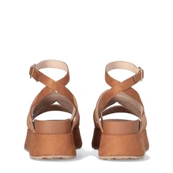 Sandali Platform LIU JO Frida 38 in Corda Marrone con Strass