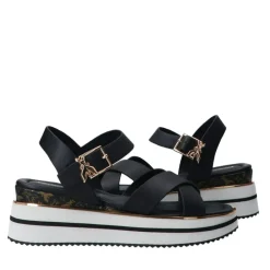 Sandali Platform PATRIZIA PEPE Girl linea Flyplat Sandal in Pelle Nera