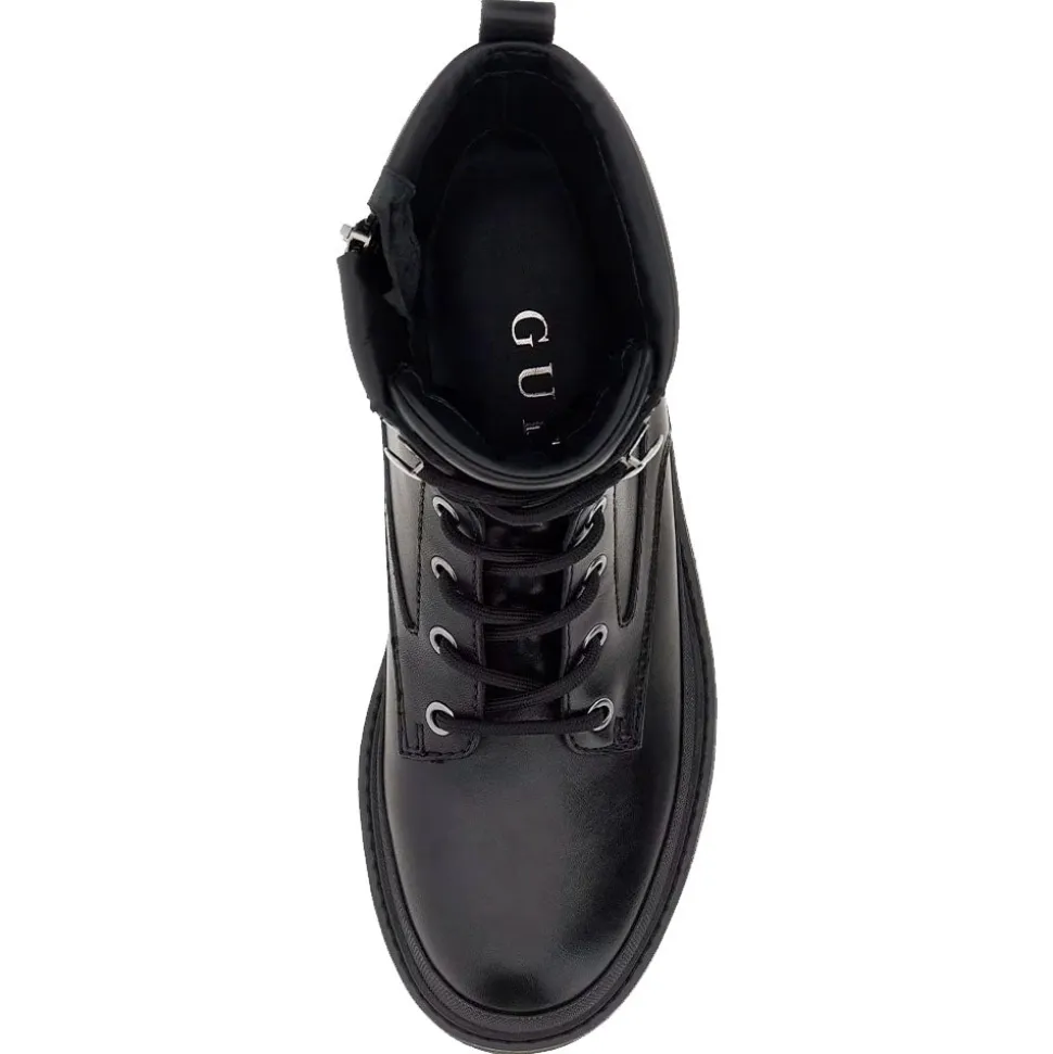 Scarpe Donna Anfibio GUESS in Pelle linea Bada Colore Nero