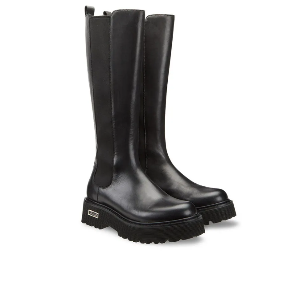 Scarpe Donna CULT Slash 331000 Stivali Alti in Pelle colore Nero