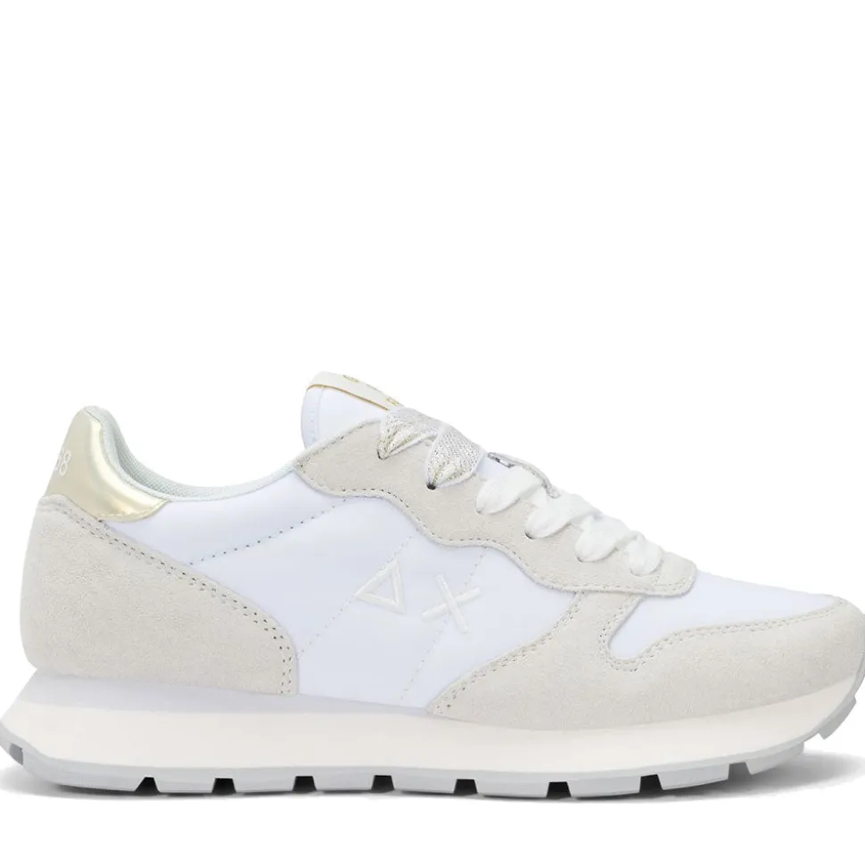 Scarpe Donna Sun68 Sneakers Ally Gold Silver Colore Bianco - Z36202
