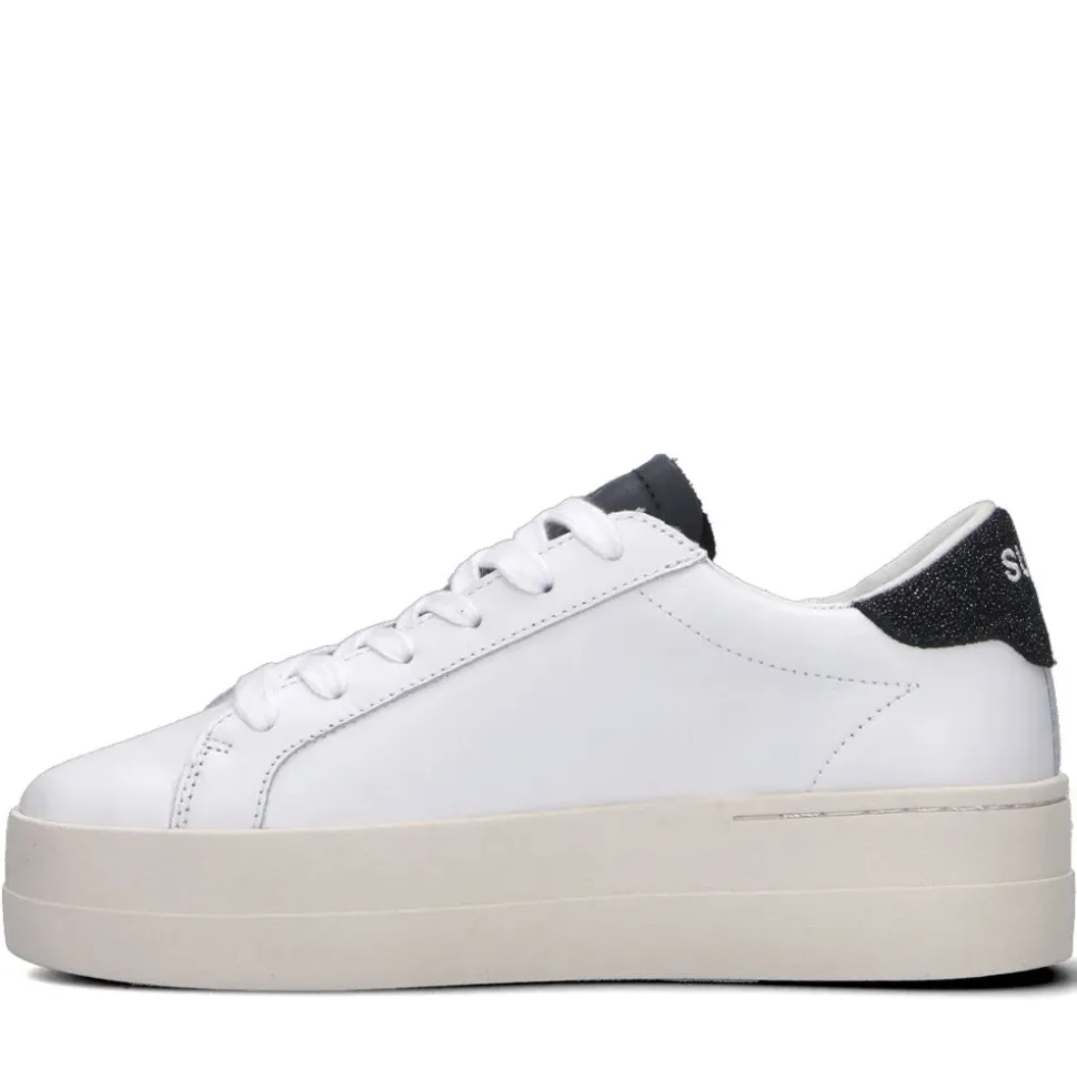 Scarpe Donna Sun68 Sneakers Big Katy Leather Bianco - Nero - Z45235