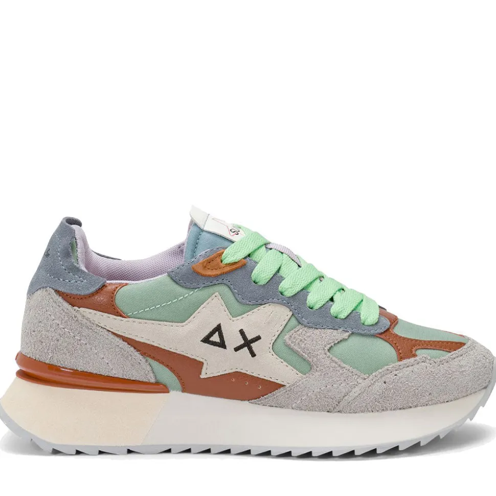 Scarpe Donna Sun68 Sneakers Stargirl Multicolor Option Verde Salvia - Z36215