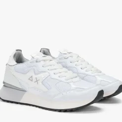 Scarpe Donna Sun68 Sneakers Stargirl Silver Mesh Bianco - Z36216