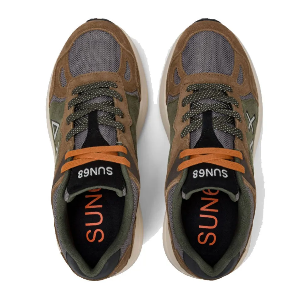 Scarpe Uomo Sun68 Sneakers Jupiter Suede Volpe - Z45128