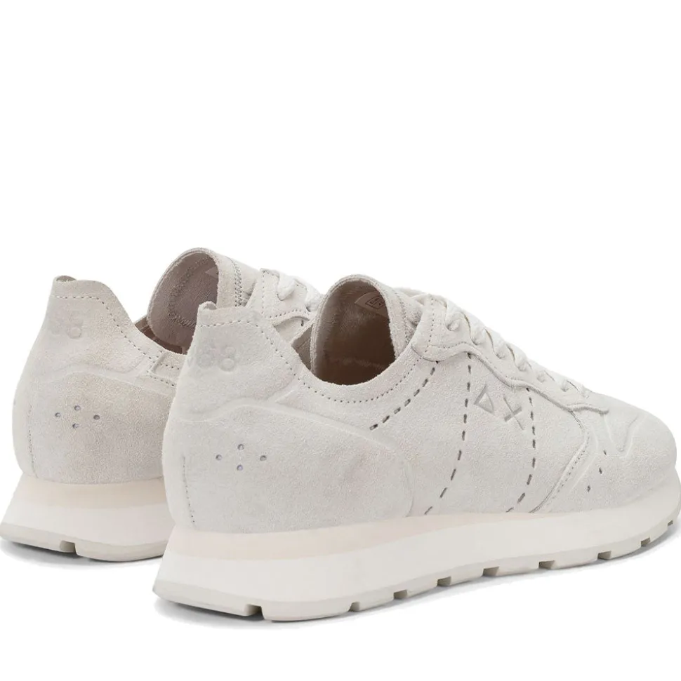 Scarpe Uomo Sun68 Sneakers Tom Raw Edge Bianco - Z36103