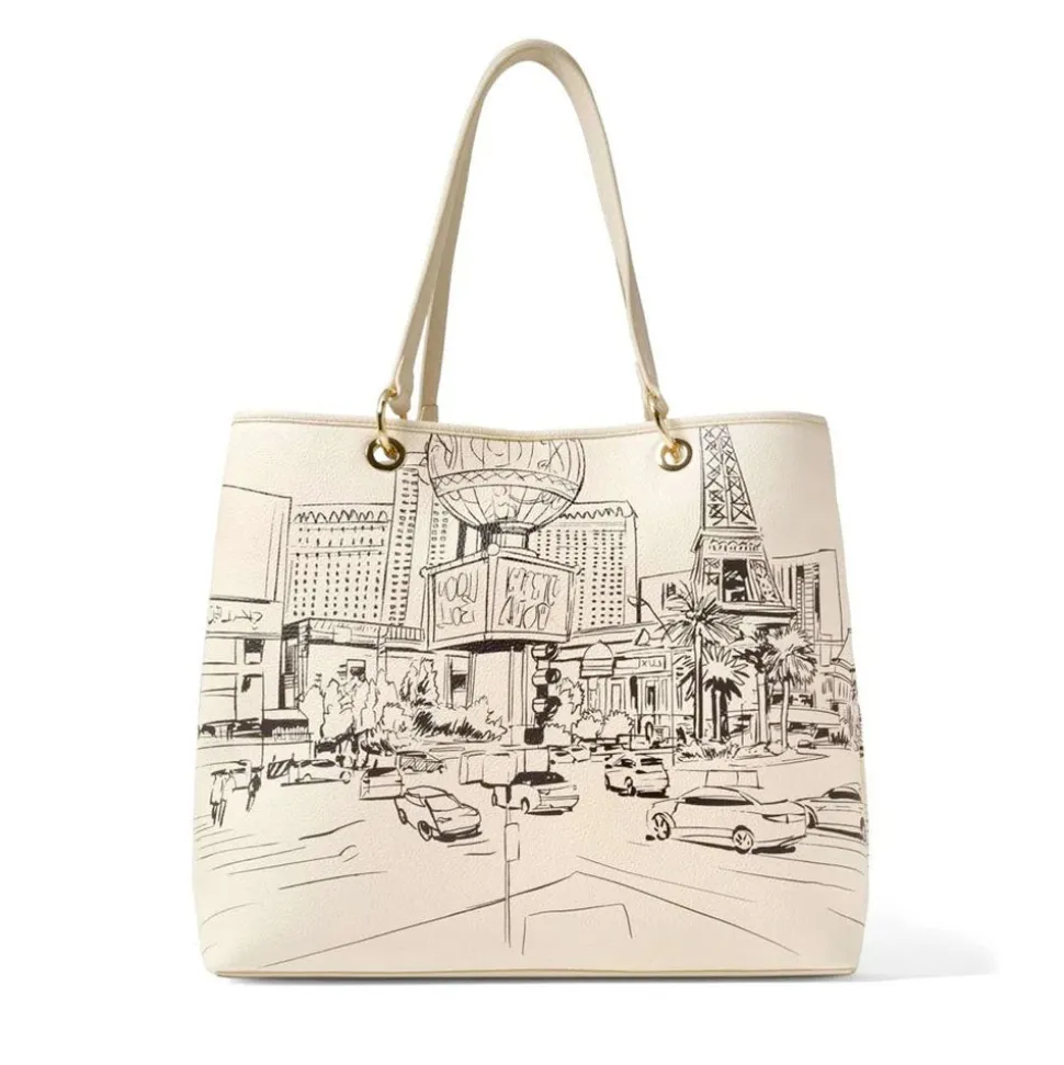 Shopping Bag BRACCIALINI linea Cartoline stampa Las Vegas