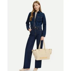 Shopping Bag Donna con Pochette LOVE MOSCHINO linea Bold Bag Avorio