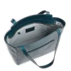 Shopping Bag Donna THE BRIDGE linea Lucrezia in Pelle Blu Pavone