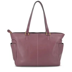 Shopping Bag Donna THE BRIDGE linea Letizia in Pelle Viola Orchidea