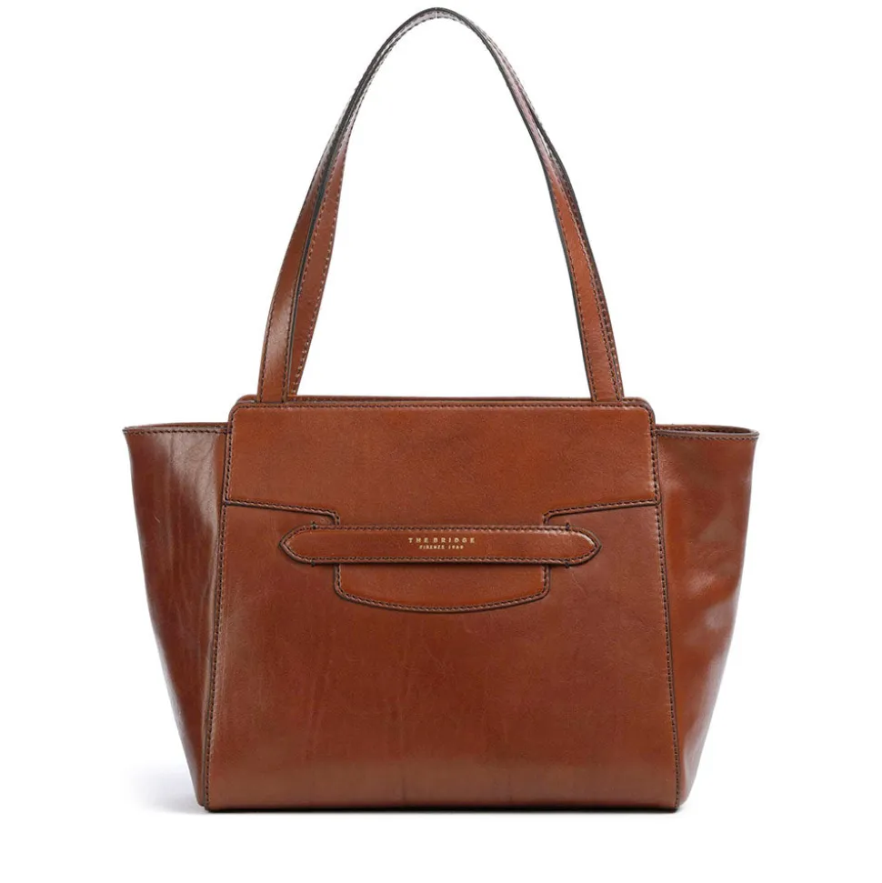 Shopping Bag Donna THE BRIDGE linea Lucrezia in Pelle Marrone