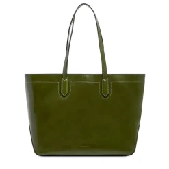 Shopping Bag Donna THE BRIDGE linea Larissa in Pelle Verde Maggiorana