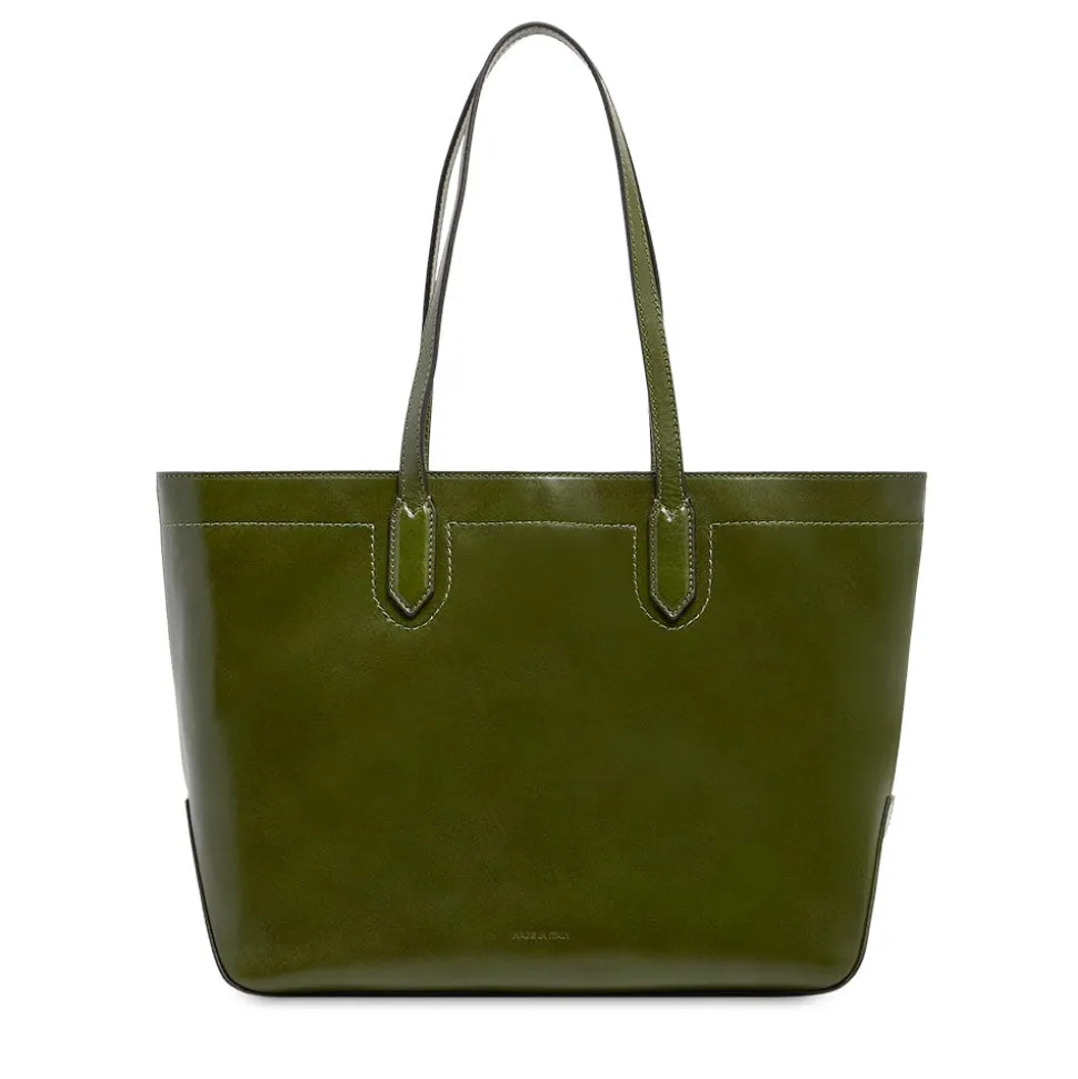 Shopping Bag Donna THE BRIDGE linea Larissa in Pelle Verde Maggiorana