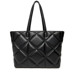 Shopping Bag Large LOVE MOSCHINO linea Embossed Trapuntata Nera
