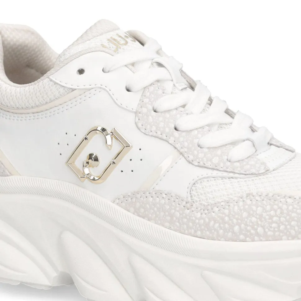 Sneakers Chuncky Donna LIU JO Steffy 01 in Pelle Bianca