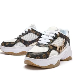 Sneakers Donna GUESS Colore White - Brown Linea Harpaa