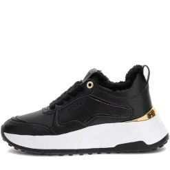 Sneakers Donna GUESS con Inserto in Pelliccia Colore Nero Linea Farrea