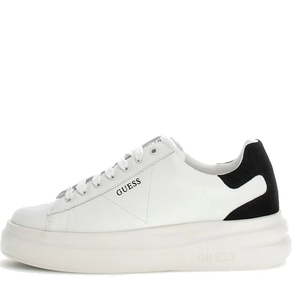 Sneakers Donna GUESS in Pelle Colore White - Black Linea Elbina
