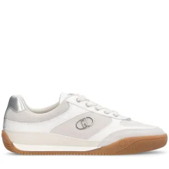 Sneakers Donna LIU JO Lewis 01 in Suede e Pelle Bianca