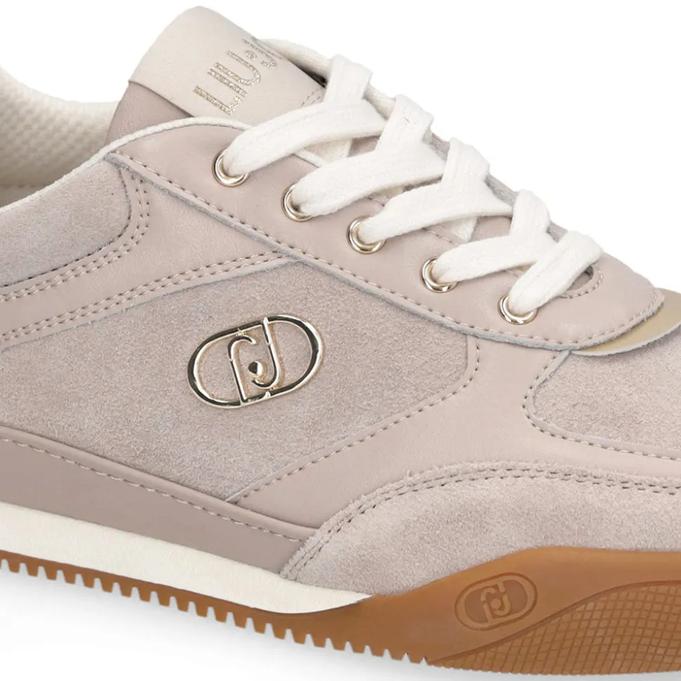 Sneakers Donna LIU JO Lewis 01 in Suede e Pelle Tortora
