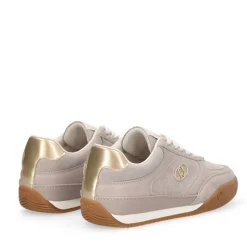 Sneakers Donna LIU JO Lewis 01 in Suede e Pelle Tortora