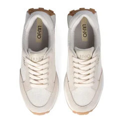 Sneakers Donna LIU JO Lolo 20 in Suede e Brighty Mesh Rope Milk