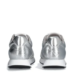 Sneakers Donna LIU JO Vibe 03 in Crackle Effetto Laminato Argento