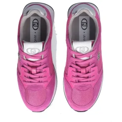 Sneakers Donna LIU JO Vibe 03 in Suede e Brighty Mesh Rosa