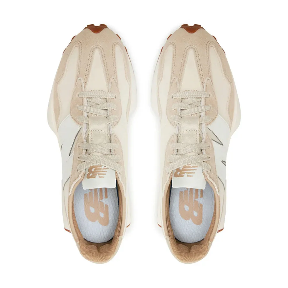 Sneakers Donna NEW BALANCE 327 in Tessuto Tecnico e Suede colore Beige