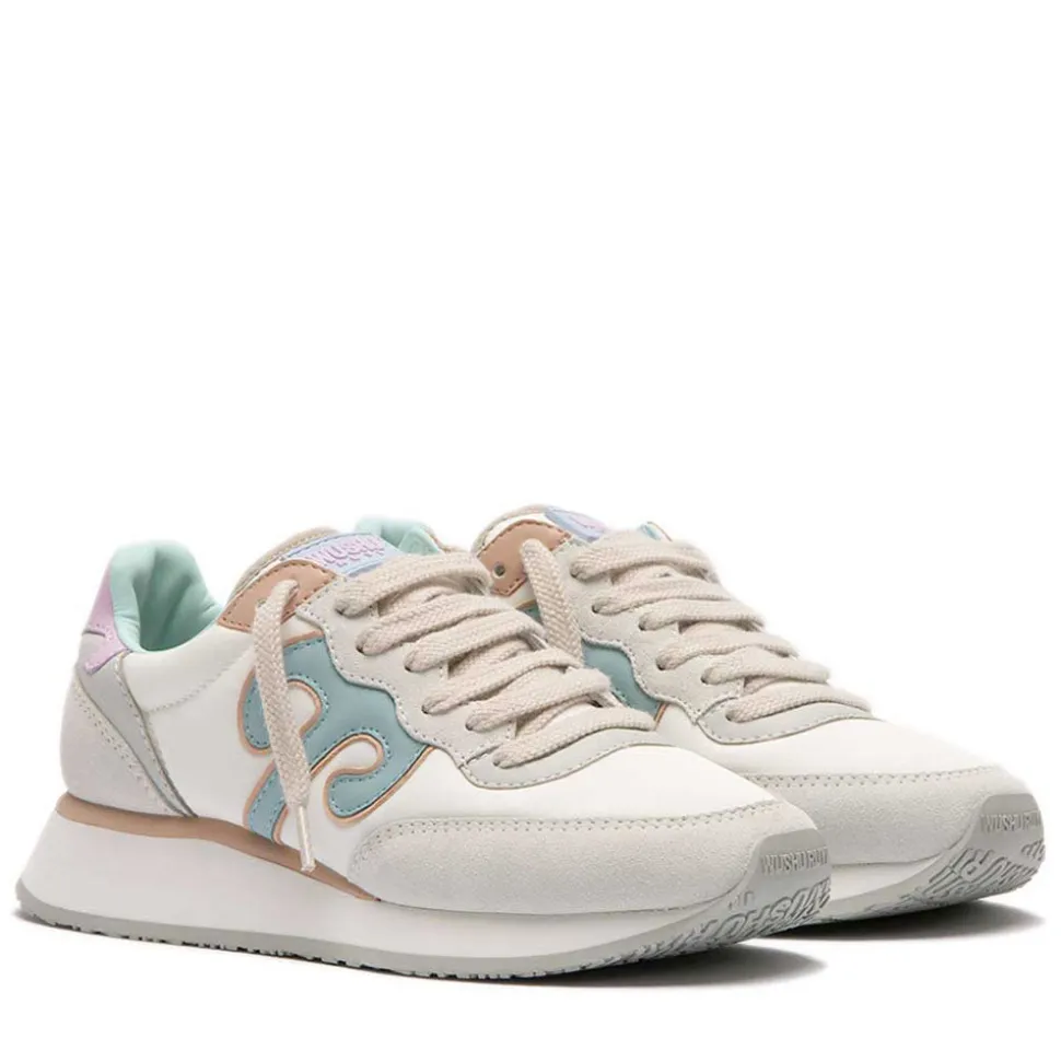 Sneakers Donna WUSHU RUYI Master 655 in Nylon e Suede Cloud Dancer Temple Gray e Fairview Early Hours