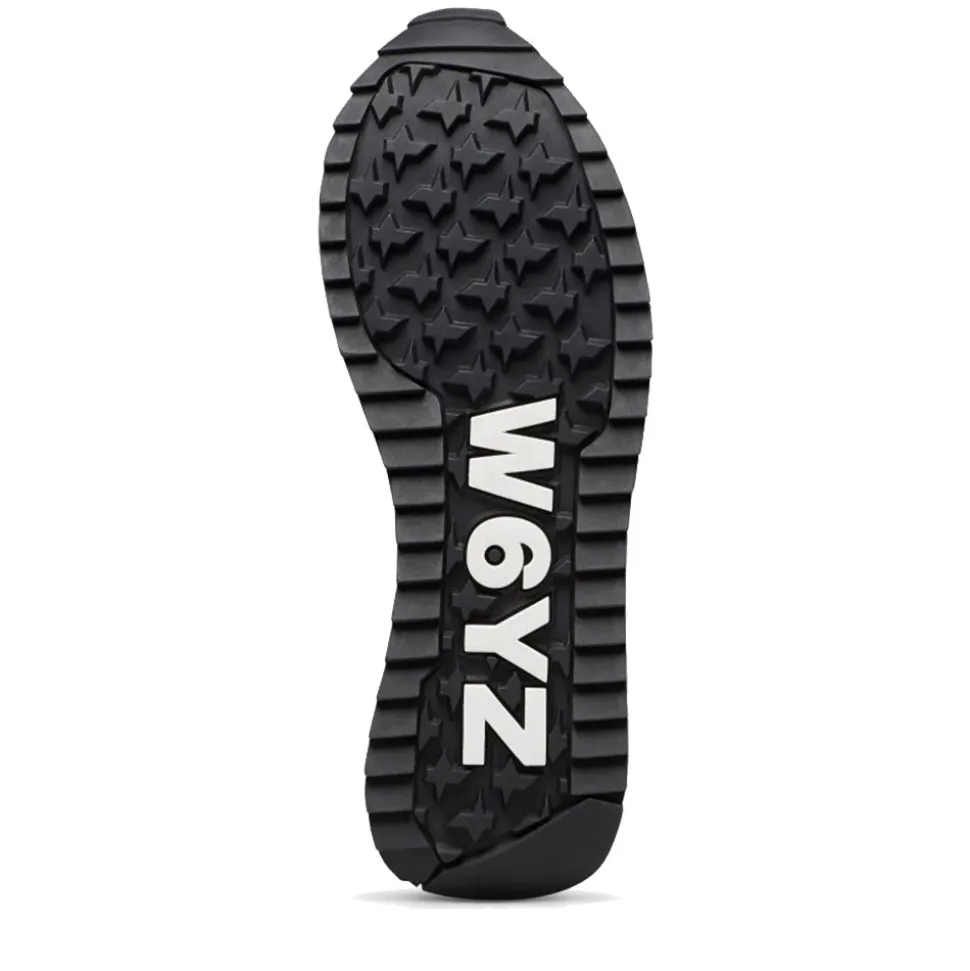 Sneakers Donna W6YZ Yak-W. in Tessuto Tecnico e Suede colore Black Platinum Bone