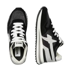 Sneakers Donna W6YZ Yak-W. in Tessuto Tecnico e Suede colore Black Black Silver
