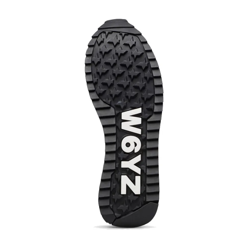 Sneakers Donna W6YZ Yak-W. in Tessuto Tecnico e Suede colore Black Black Silver