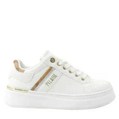 Sneakers Platform 1A Classe Alviero Martini Bianco e Geo Classic con Strass 2421