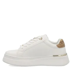 Sneakers Platform 1A Classe Alviero Martini Bianche con Inserto Geo Beige 2427