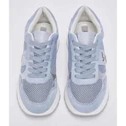 Sneakers Platform Donna LIU JO Amazing 43 Bis in Suede e Mesh Azzurro