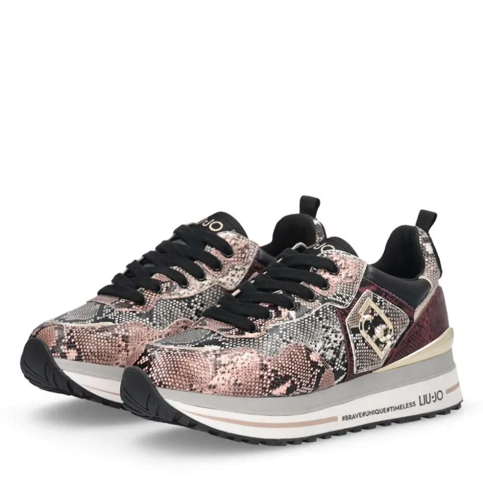 Sneakers Platform Donna LIU JO Maxi Wonder 01 stampa Pitone Multicolor