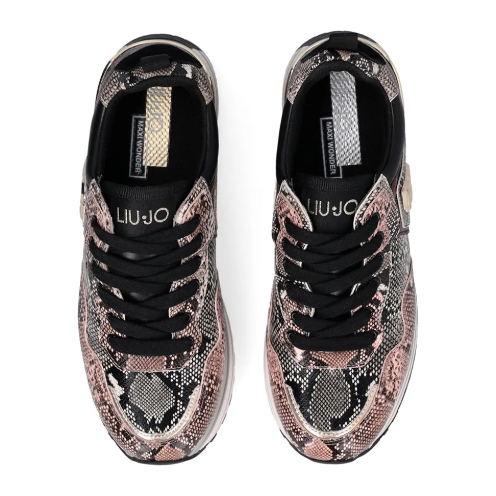 Sneakers Platform Donna LIU JO Maxi Wonder 01 stampa Pitone Multicolor