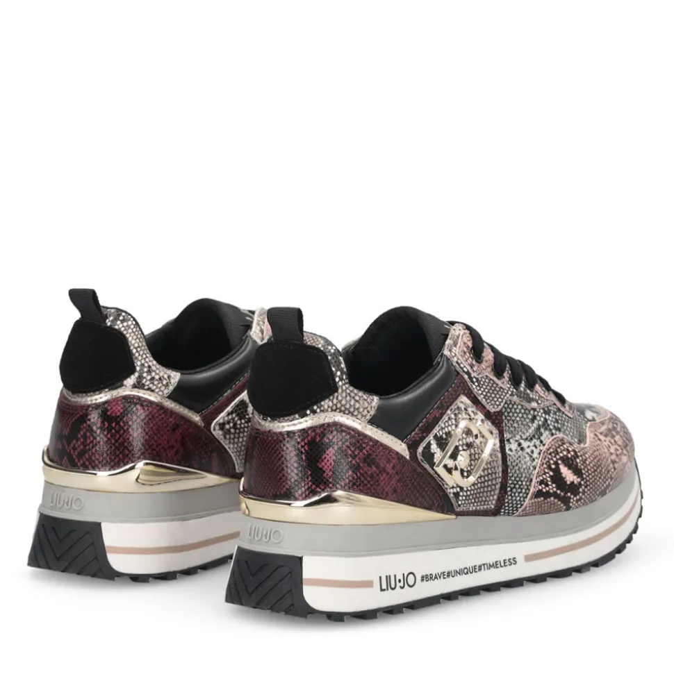Sneakers Platform Donna LIU JO Maxi Wonder 01 stampa Pitone Multicolor