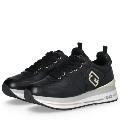 Sneakers Platform Donna LIU JO Maxi Wonder 01 in Pelle Nera