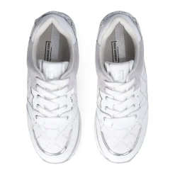 Sneakers Platform Donna LIU JO Maxi Wonder 91 in Pelle e Suede Bianco