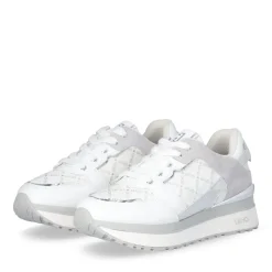 Sneakers Platform Donna LIU JO Maxi Wonder 91 in Pelle e Suede Bianco