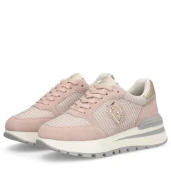 Sneakers Platform LIU JO Amazing 25 in Suede e Mesh Nude Light Gold