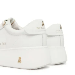 Sneakers Platform PATRIZIA PEPE Girl in Pelle Bianca