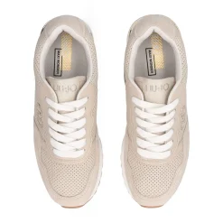 Sneakers Running LIU JO Maxi Wonder Low 02 Bis in Suede Traforato Beige