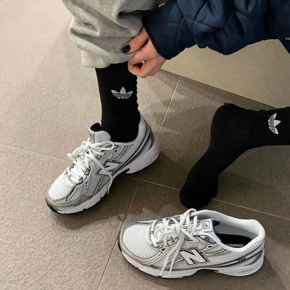 Sneakers Running NEW BALANCE 740 in Tessuto Sintetico e Mesh colore White Shadow Grey e Navy