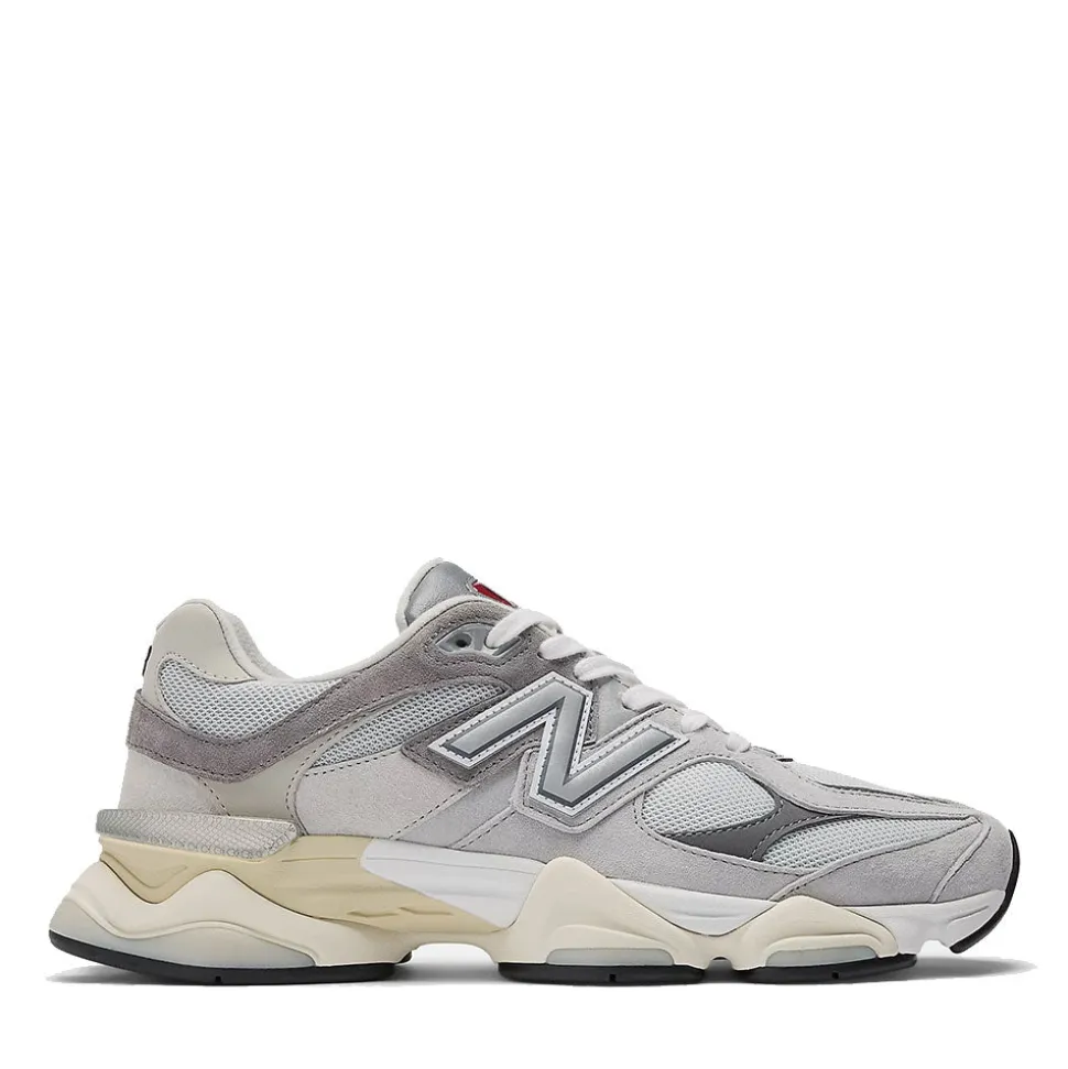 Sneakers Running NEW BALANCE 9060 in Suede e Tessuto Rain Cloud Castlerock e White