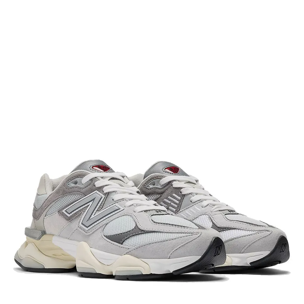 Sneakers Running NEW BALANCE 9060 in Suede e Tessuto Rain Cloud Castlerock e White